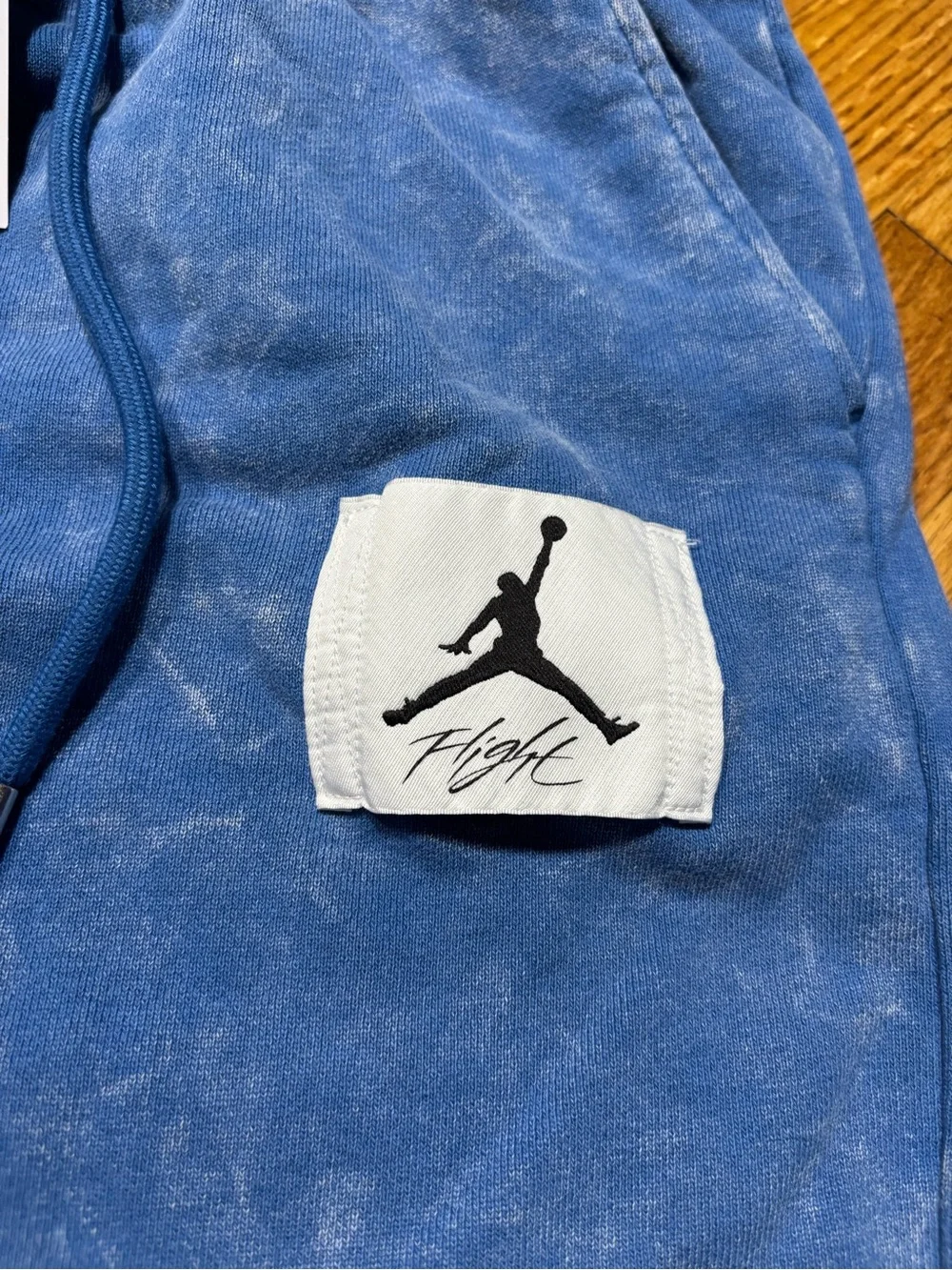 Nike Jordan Flight Fleece Jogger Sweatpants Blue Acid Wash Men's sz small new